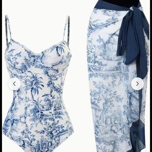 Swimsuit with a coverup